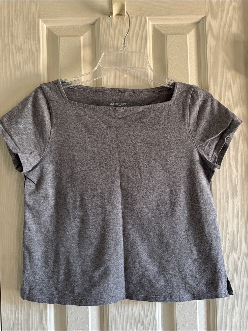 Eileen Fisher Squared Neck cotton top